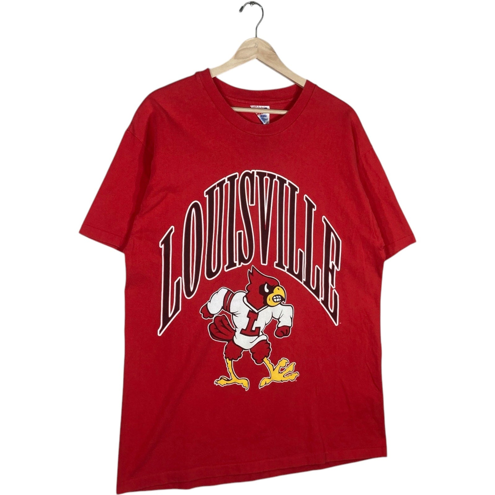 Vintage University Of Louisville Cardinals Arch Logo Tee