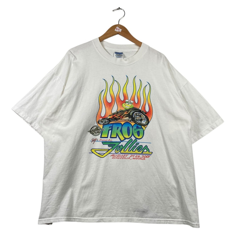 Vintage 2001 Frog Follies Hot Rod Car Show Graphic T-Shirt