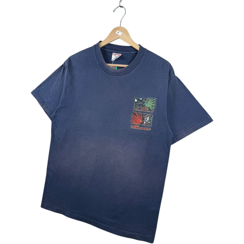 Vintage Tennessee Train House Graphic T-Shirt