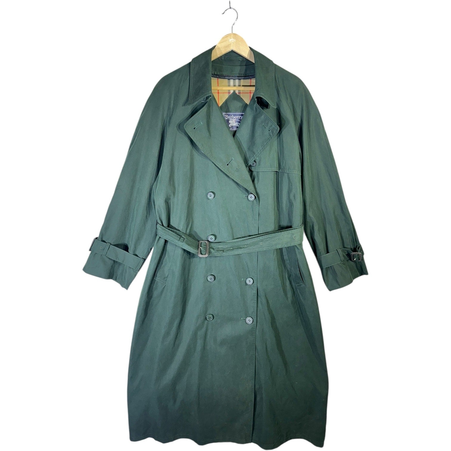 Vintage Women's Burberry's Wool Belted Trench Coat