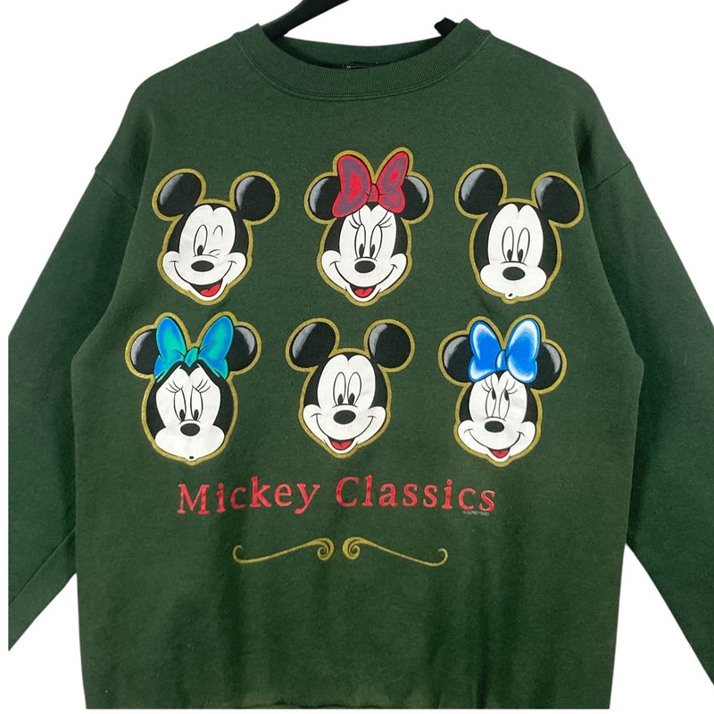 Vintage Disney Mickey Mouse Minnie Mickey Classics Crewneck