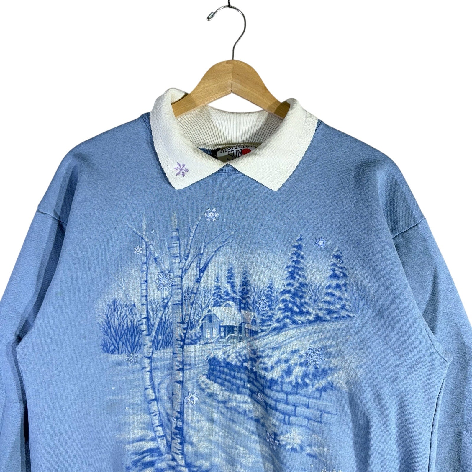 Vintage Winter Cabin Crewneck
