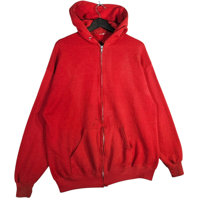Vintage Full Zip Blank Hoodie