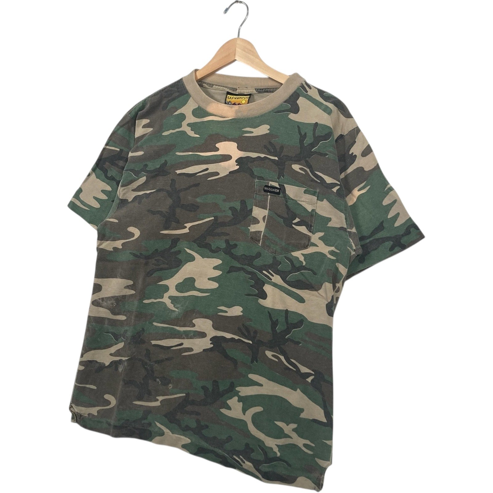 Vintage Sasquatch Camouflage Pocket Tee