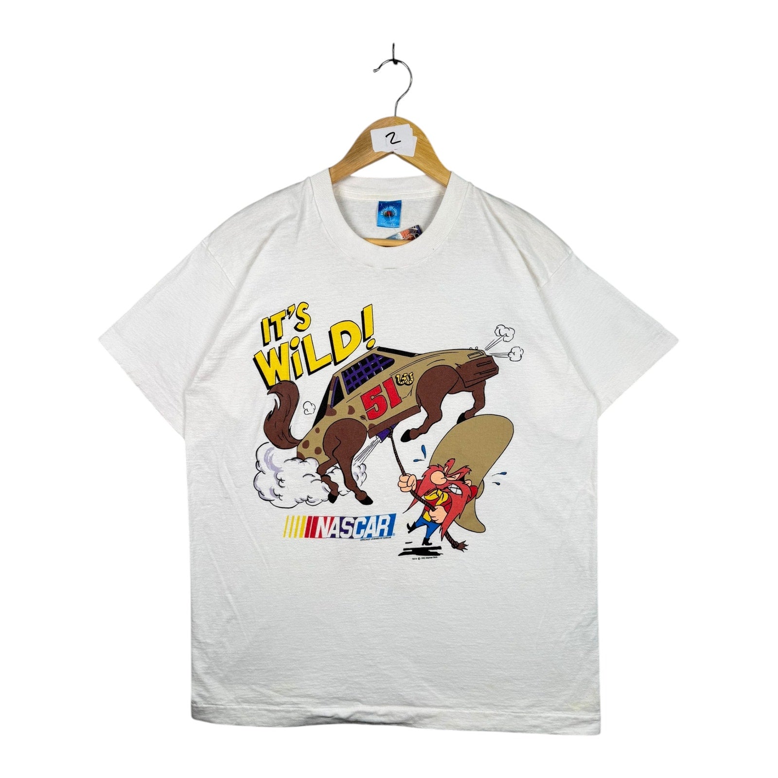 Vintage Looney Tunes Yosemite Sam NASCAR T-Shirt