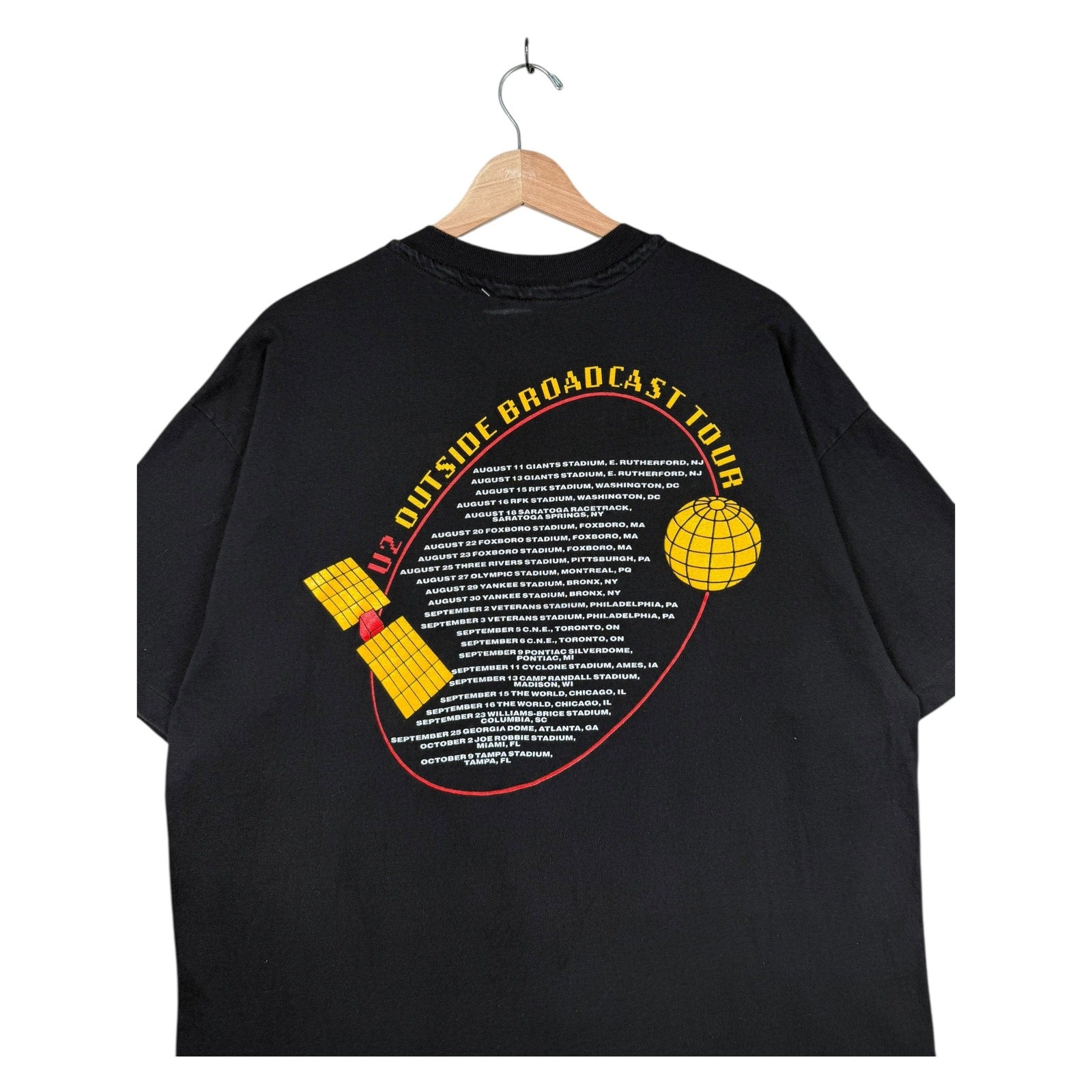 Vintage U2 Zoo TV Outside Broadcast Band T-Shirt