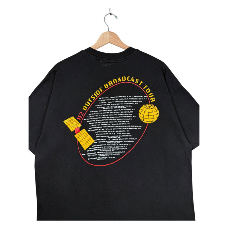 Vintage U2 Zoo TV Outside Broadcast Band T-Shirt