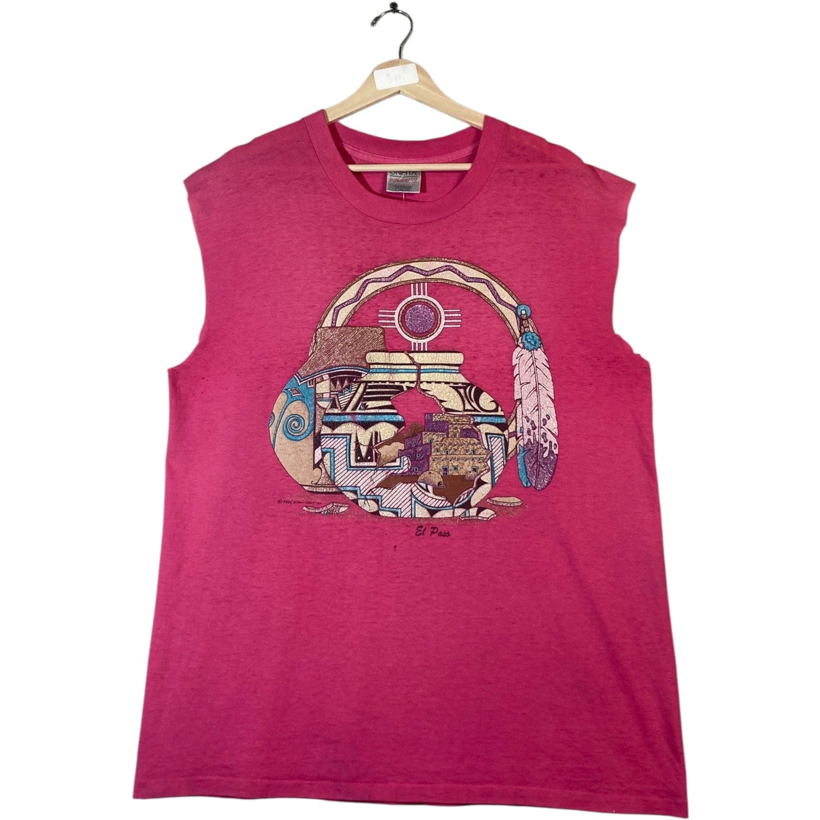 Vintage Oneita El Paso Muscle Sleeves Tank Top