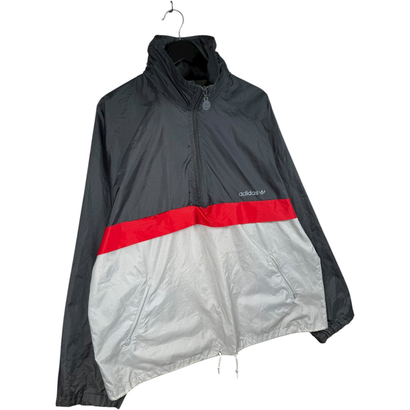 Vintage Adidas Colorblock Half Zip Windbreaker