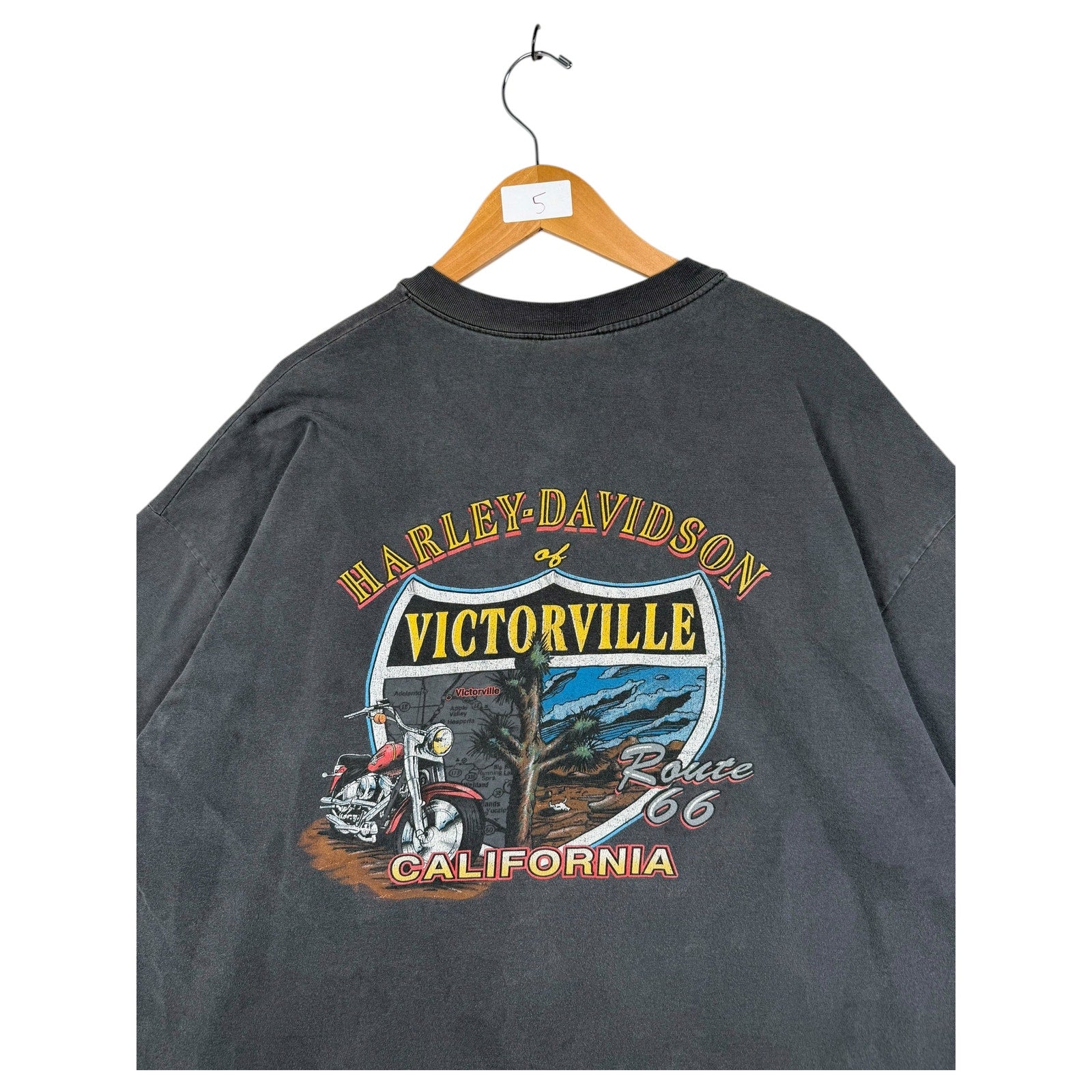 Vintage Harley Davidson Victorville California Route 66 T-Shirt