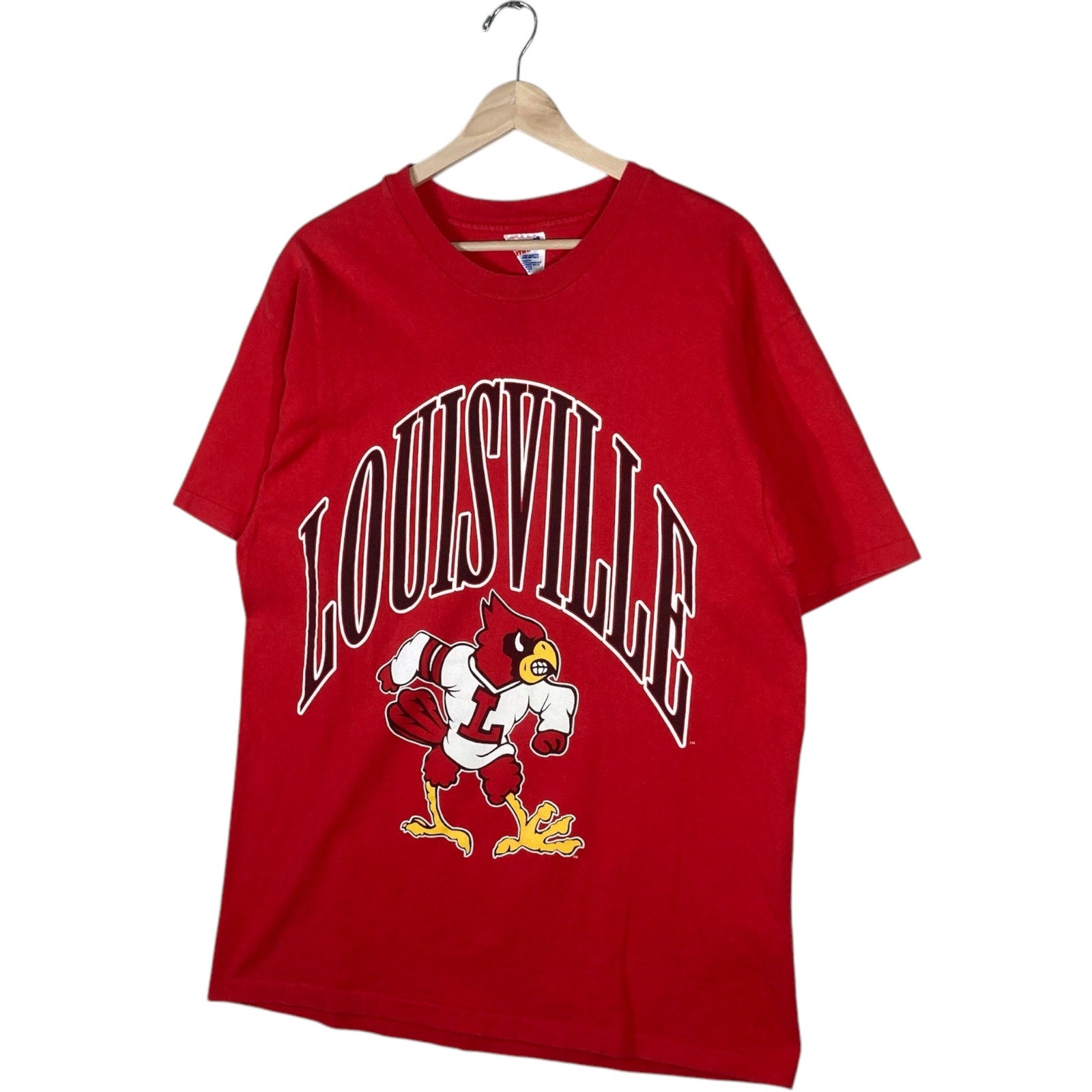 Vintage University Of Louisville Cardinals Arch Logo Tee