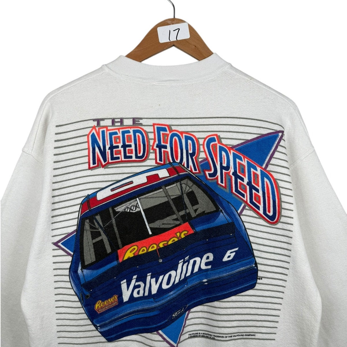 Vintage Mark Martin Valvoline Racing Crewneck