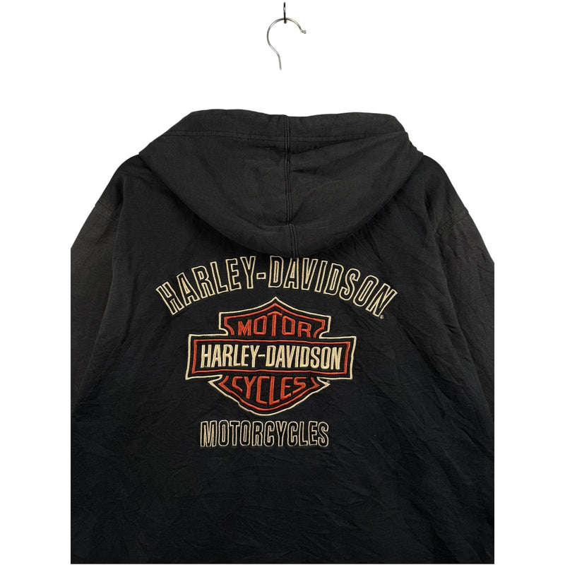 Vintage Harley Davidson Motorcycles Full Zip Jacket Hoodie