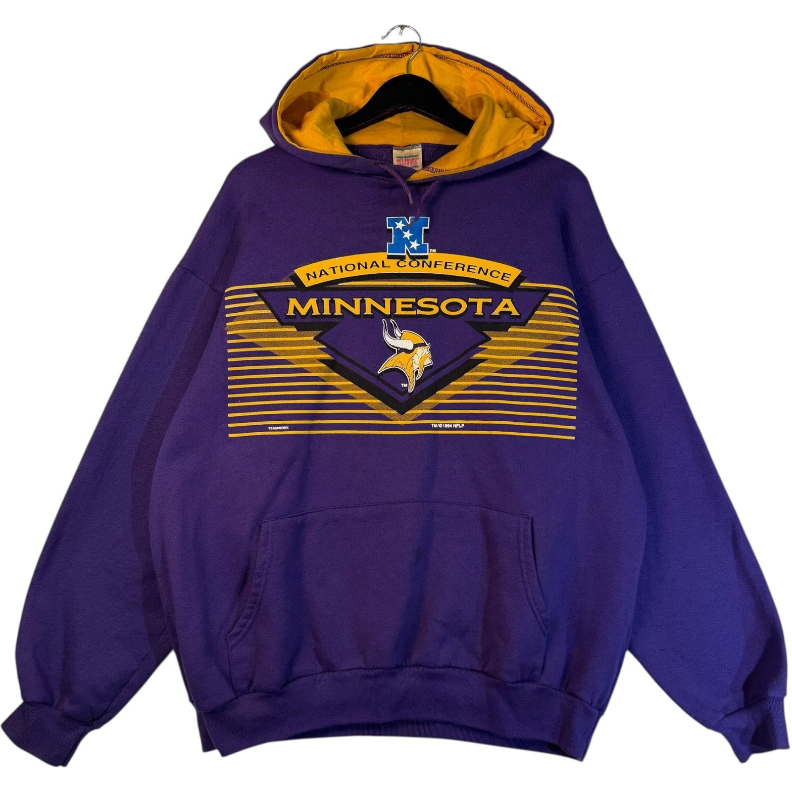 Vintage National Conference Minnesota Vikings Hoodie XL