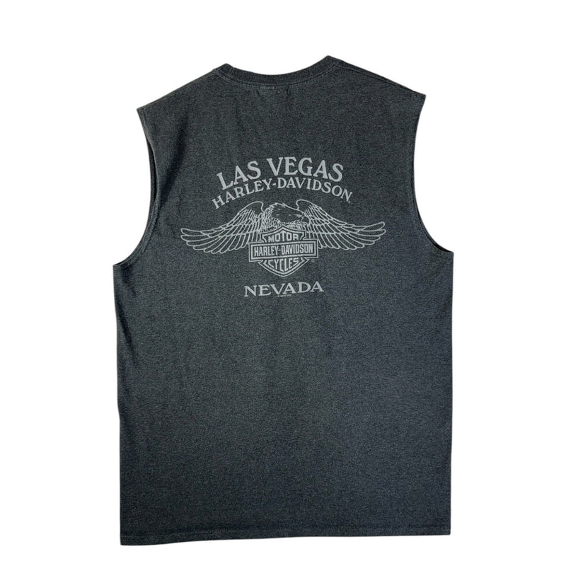 Vintage Harley Davidson Las Vegas Eagle Graphic Tank Top