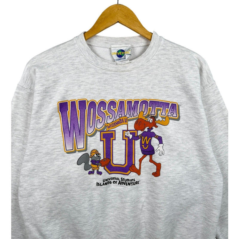 Vintage Wossamotta U Rocky Bullwinkle Crewneck