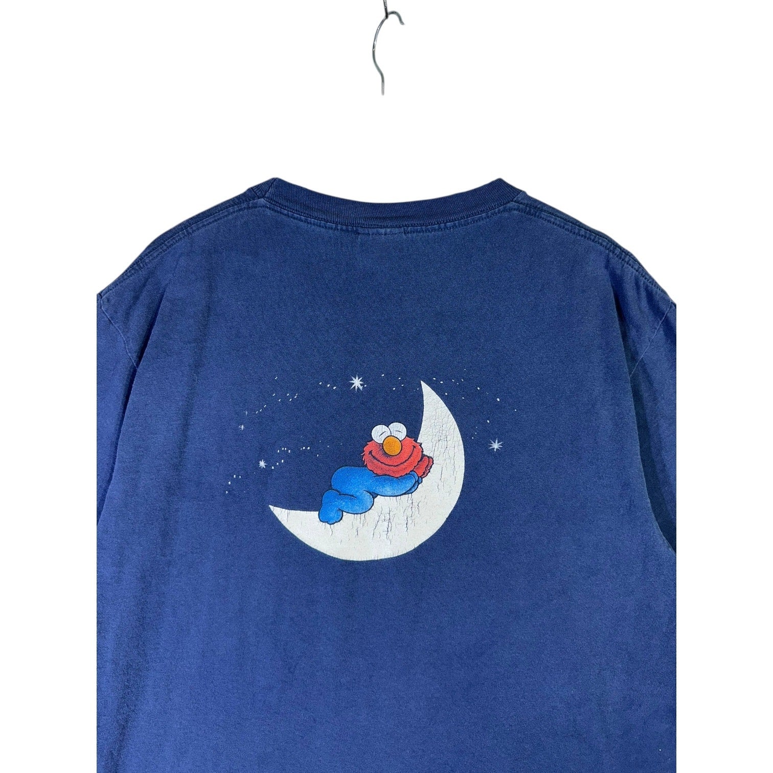 Vintage lmo Sitting on Moon Sesame Street T-Shirt