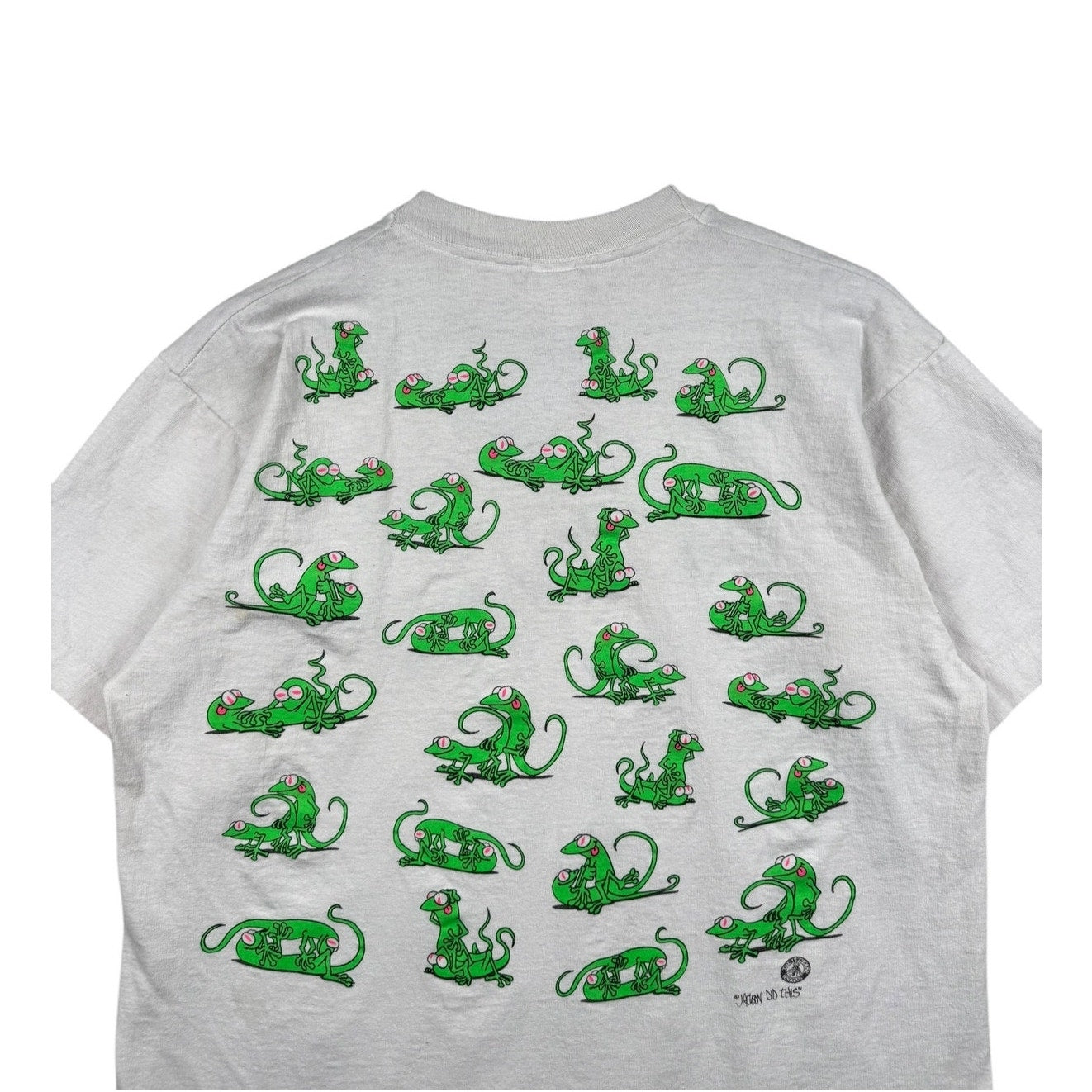 Vintage Gecko Lizard Sexual Graphic T-Shirt