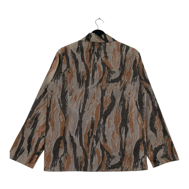 Vintage Ideal Tree Camouflage Full Zip Light Jacket