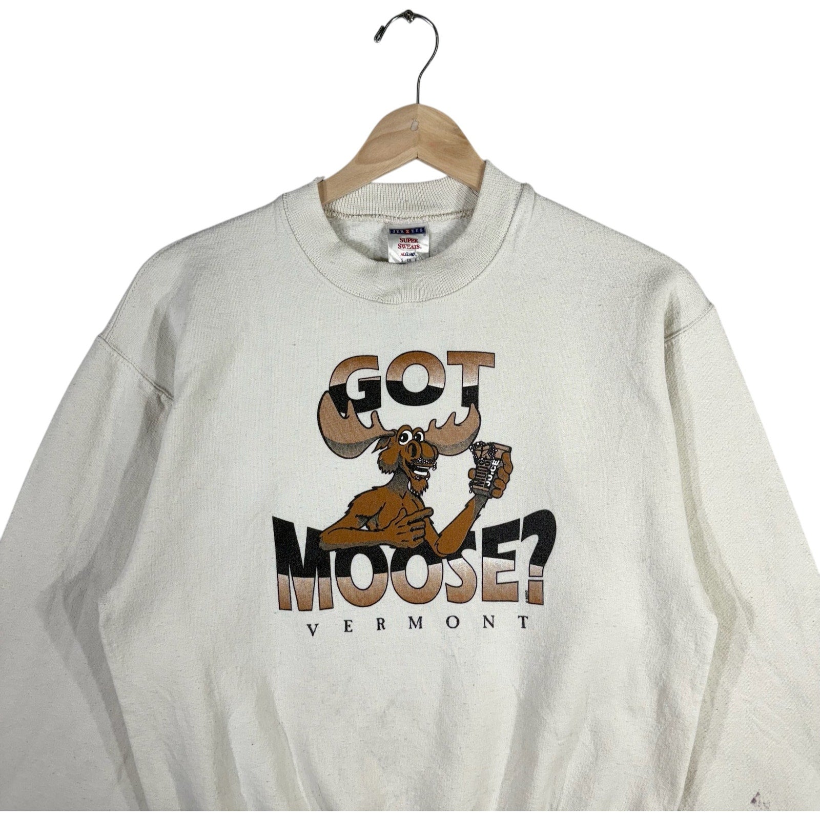Vintage Got Moose? Vermont Spellout Souvenir Crewneck