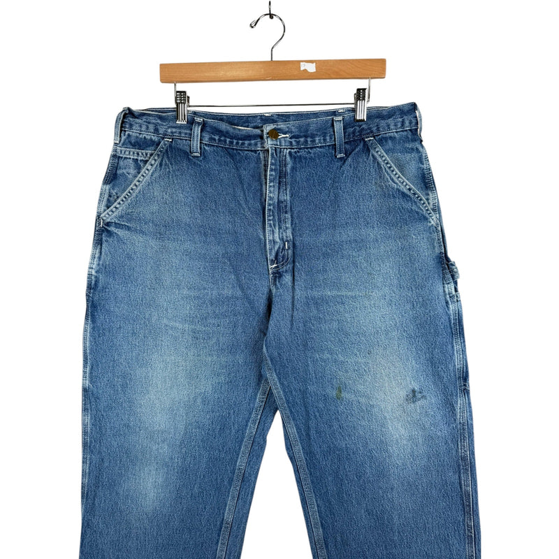 Vintage Carhartt Carpenter Utility Denim Pants 38