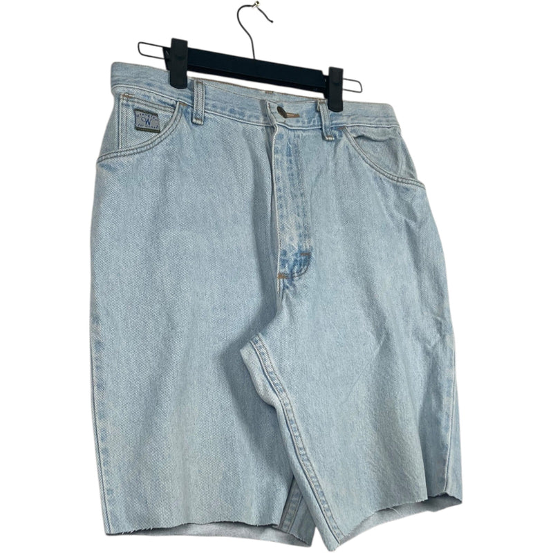 Vintage Women's Wrangler Light Wash Denim Shorts 30
