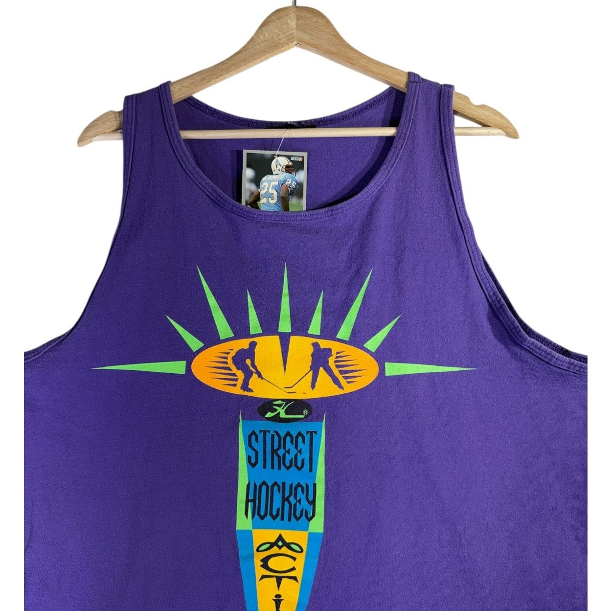 Vintage Street Hockey Action Graphic Tank Top