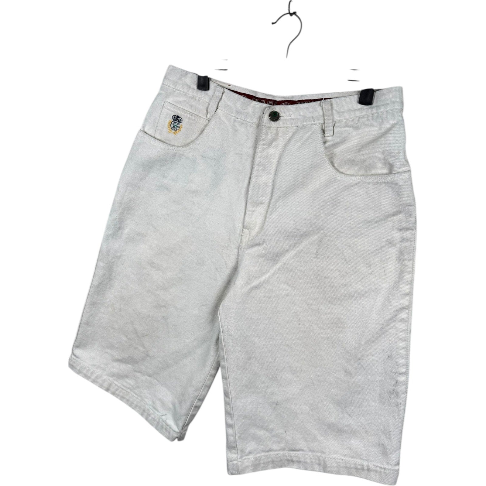 Vintage Southpole Embroidered Logo Denim Shorts 33