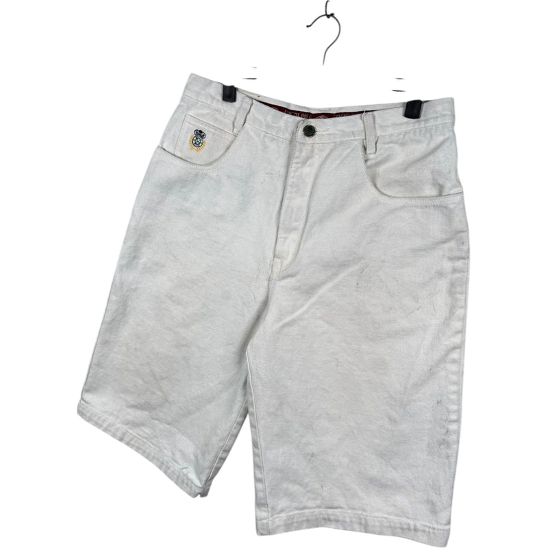 Vintage Southpole Embroidered Logo Denim Shorts 33
