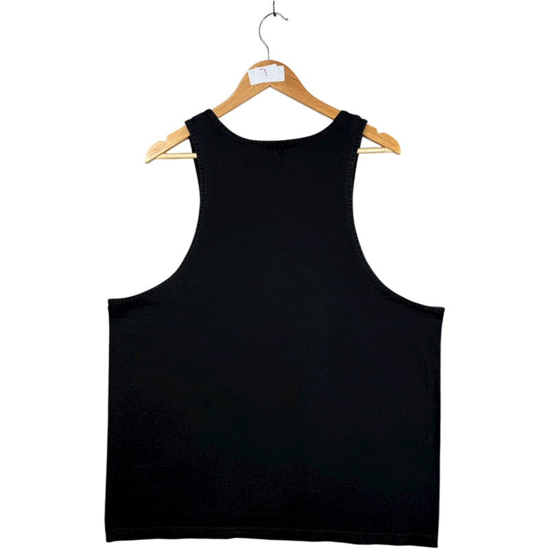 Vintage Crossed Battle Axes Flames Tank Top