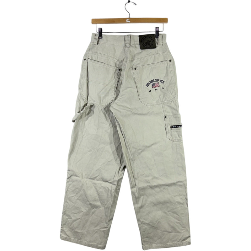 Vintage Beverly Hills Polo Club Embroidered Carpenter Pants 28 x 28