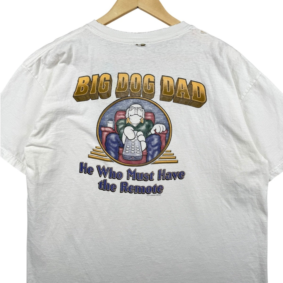 Vintage Big Dog Dad Humor Graphic T-Shirt