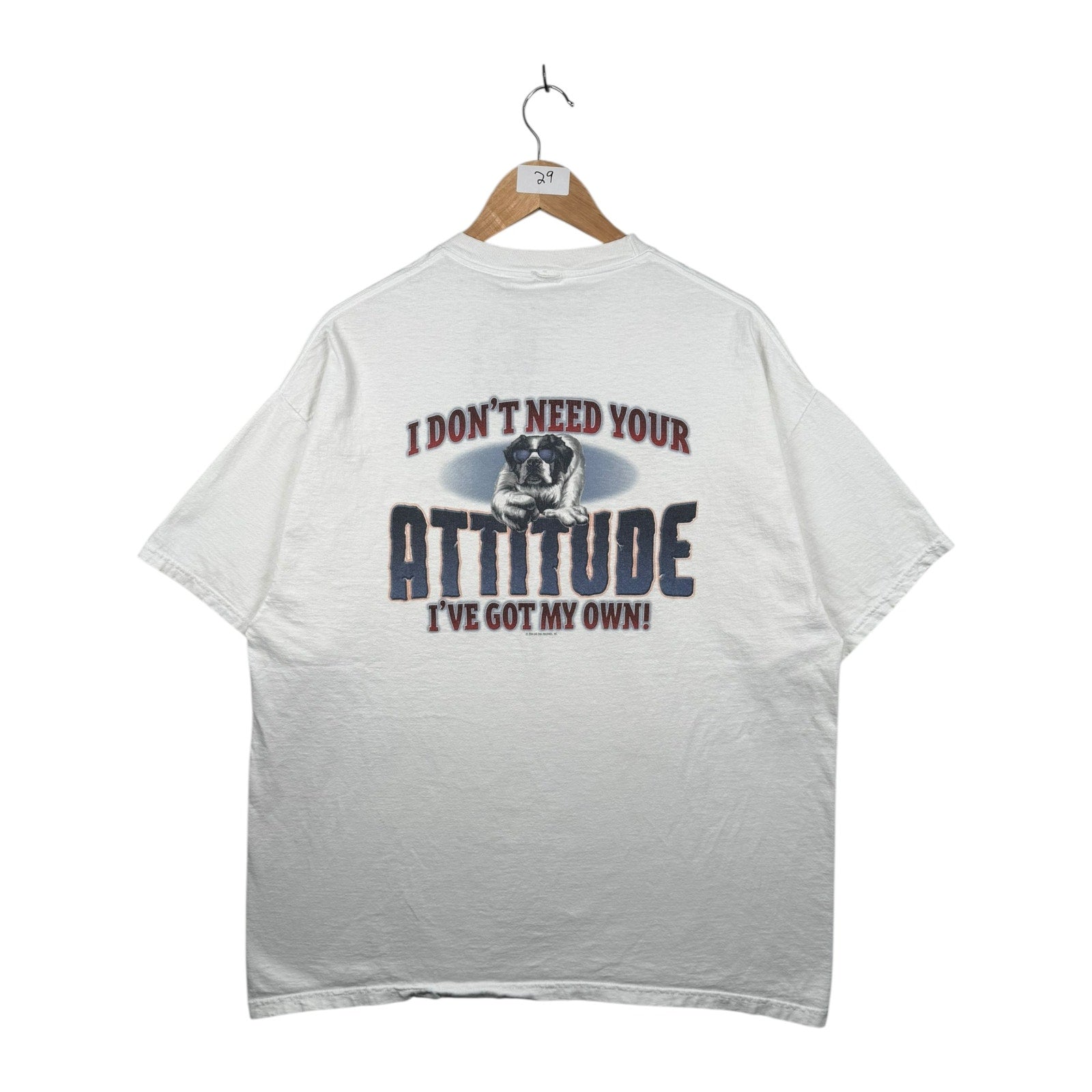 Vintage Big Dogs Attitude Graphic T-Shirt