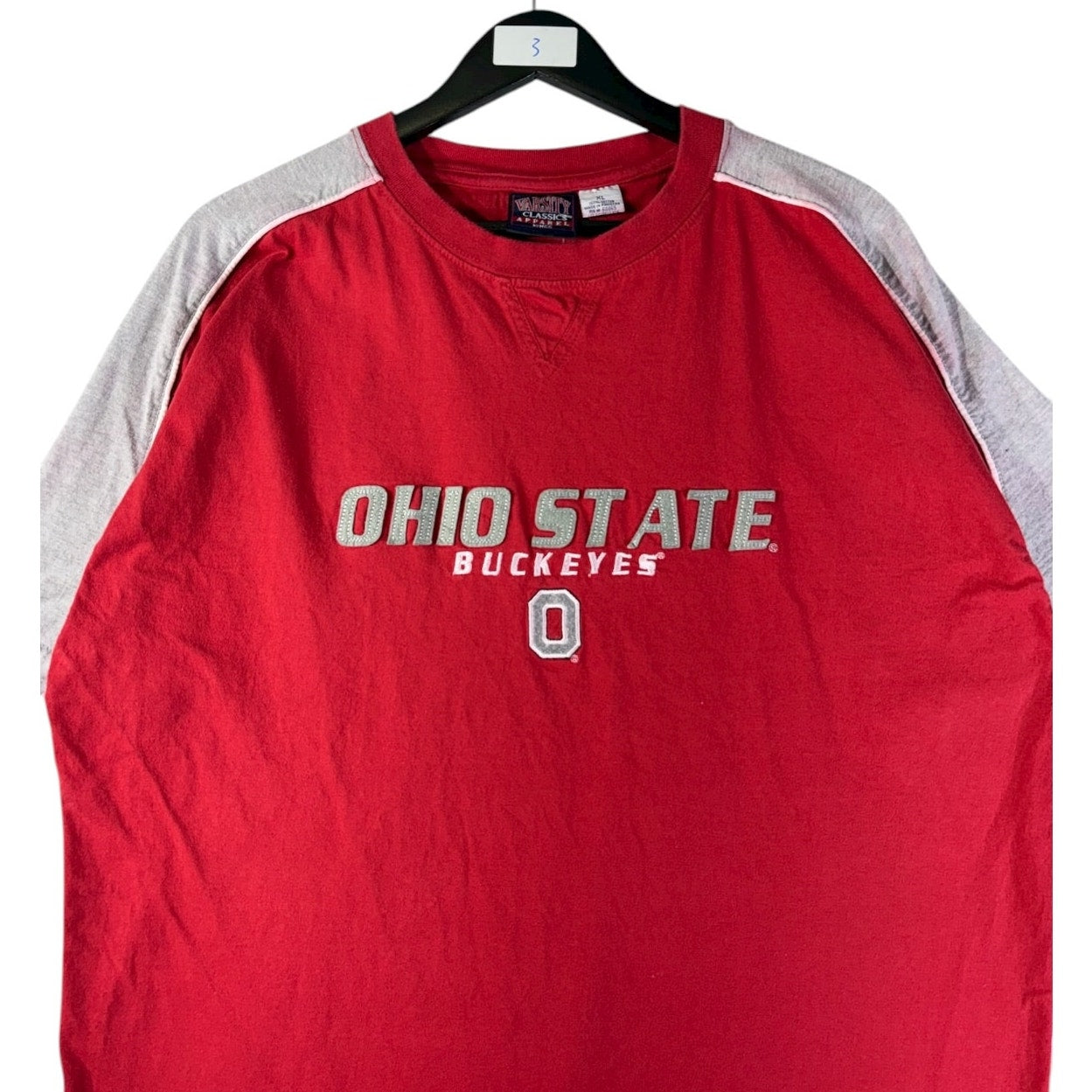 Vintage Ohio State Buckeyes Graphic Raglan T-Shirt
