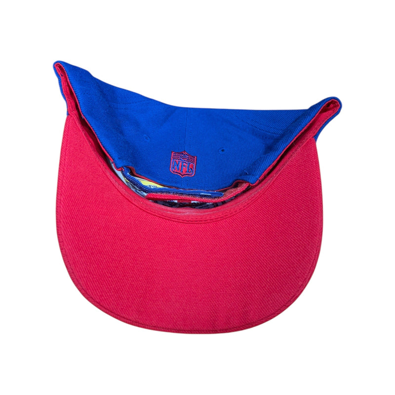 Vintage NFL x Reebok New York Giants Colorblock Strapback Hat