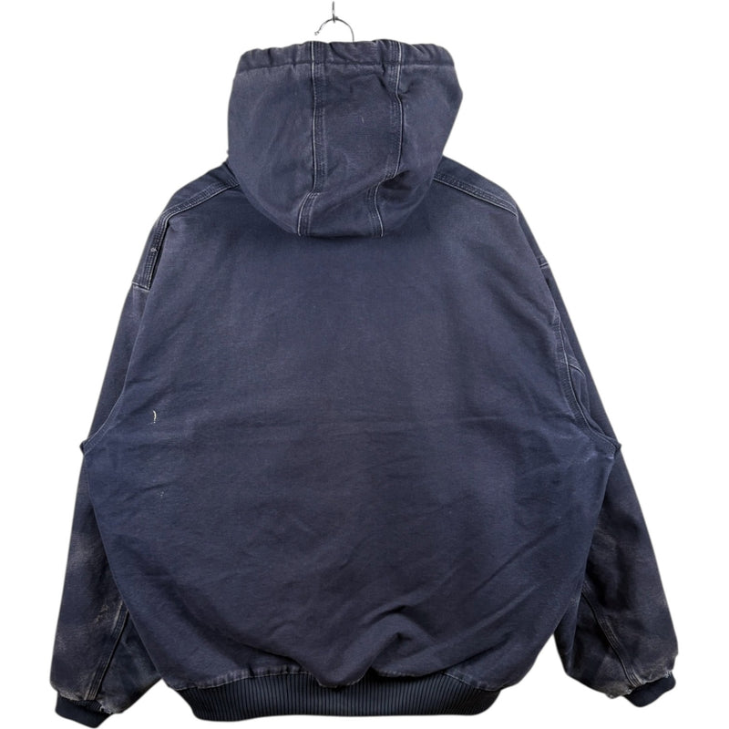 Vintage Carhartt Distressed Full Zip Hooded Workwear