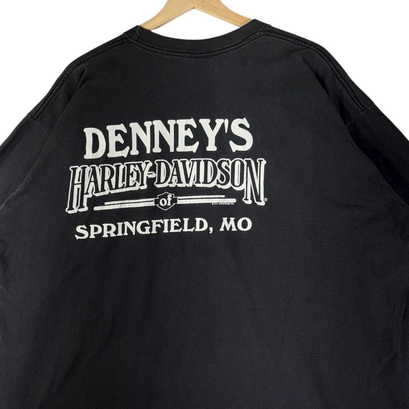 Vintage Harley Davidson Logo Chest Pocket T-Shirt