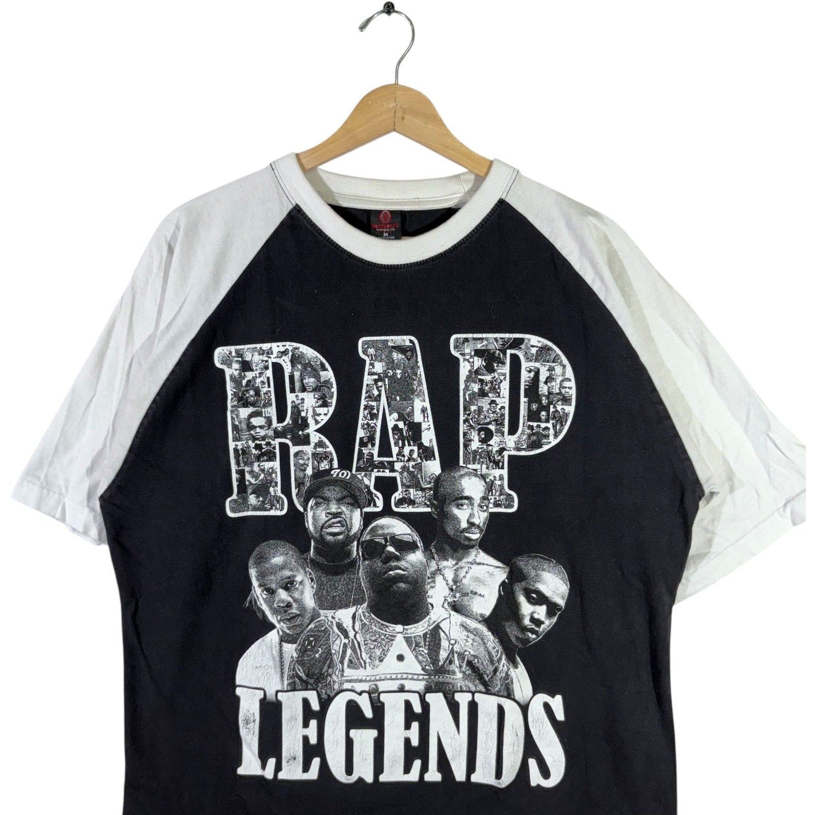 Vintage Rap Legends Spellout Raglan Tee