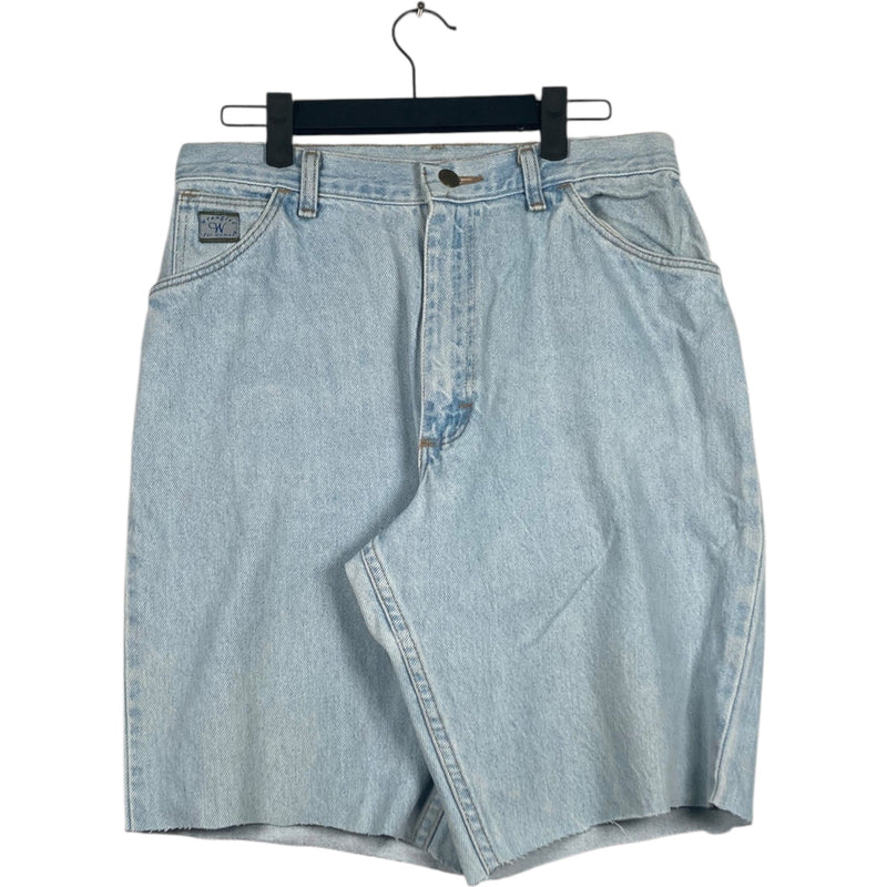Vintage Women's Wrangler Light Wash Denim Shorts 30