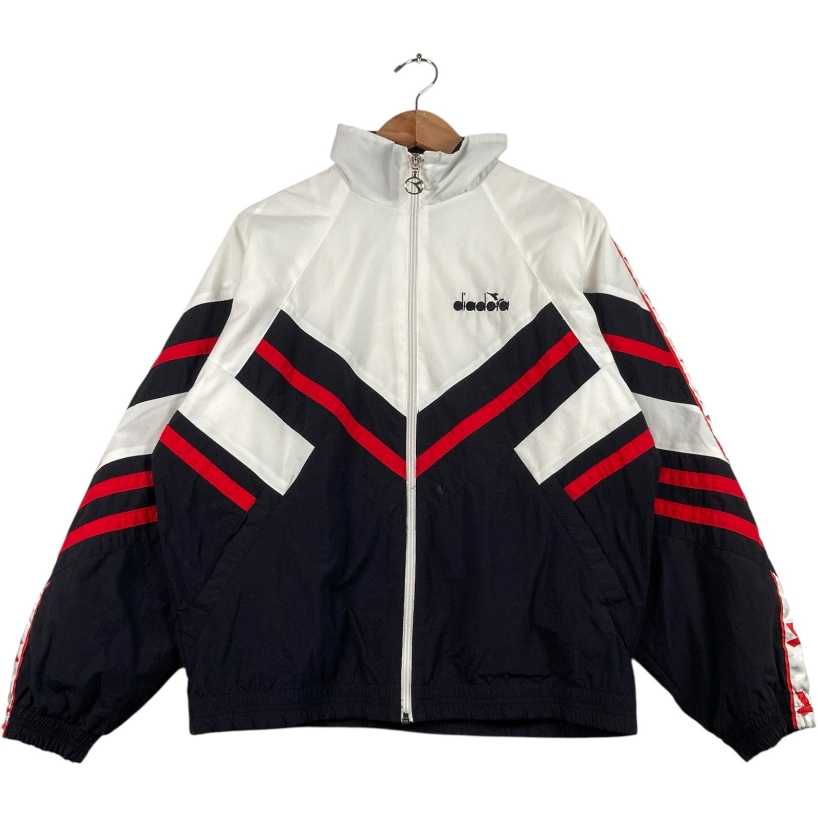 Vintage Diadora Spellout Full Zip Light Jacket
