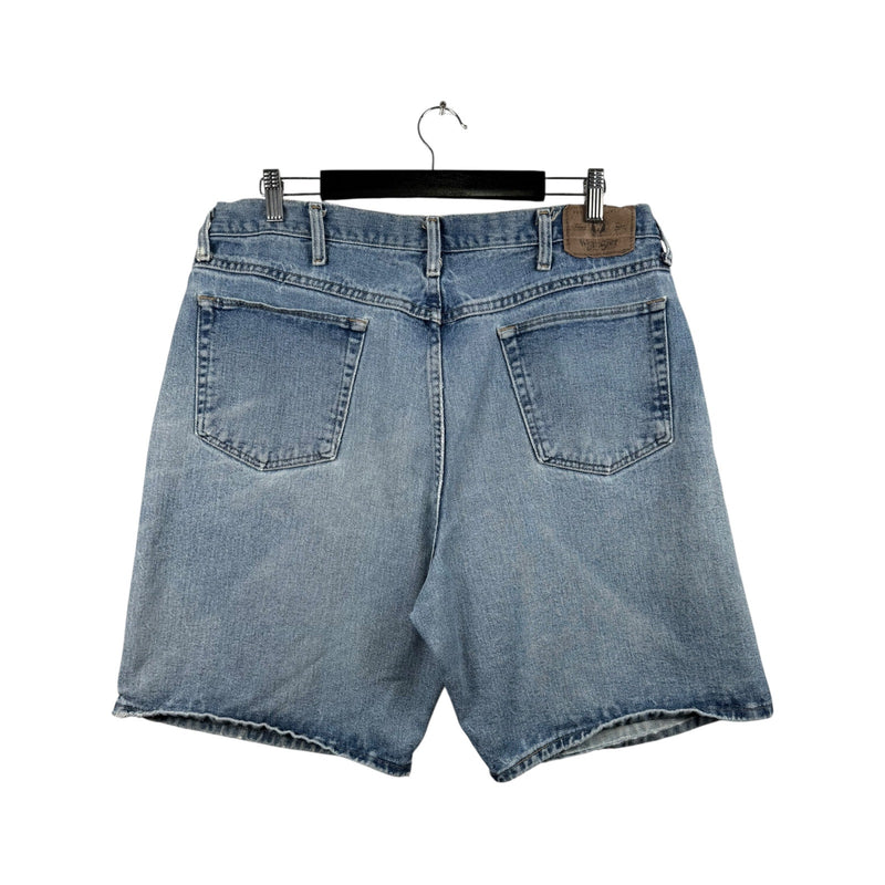Vintage Wrangler Hemmed Relaxed Fit Denim Shorts 38