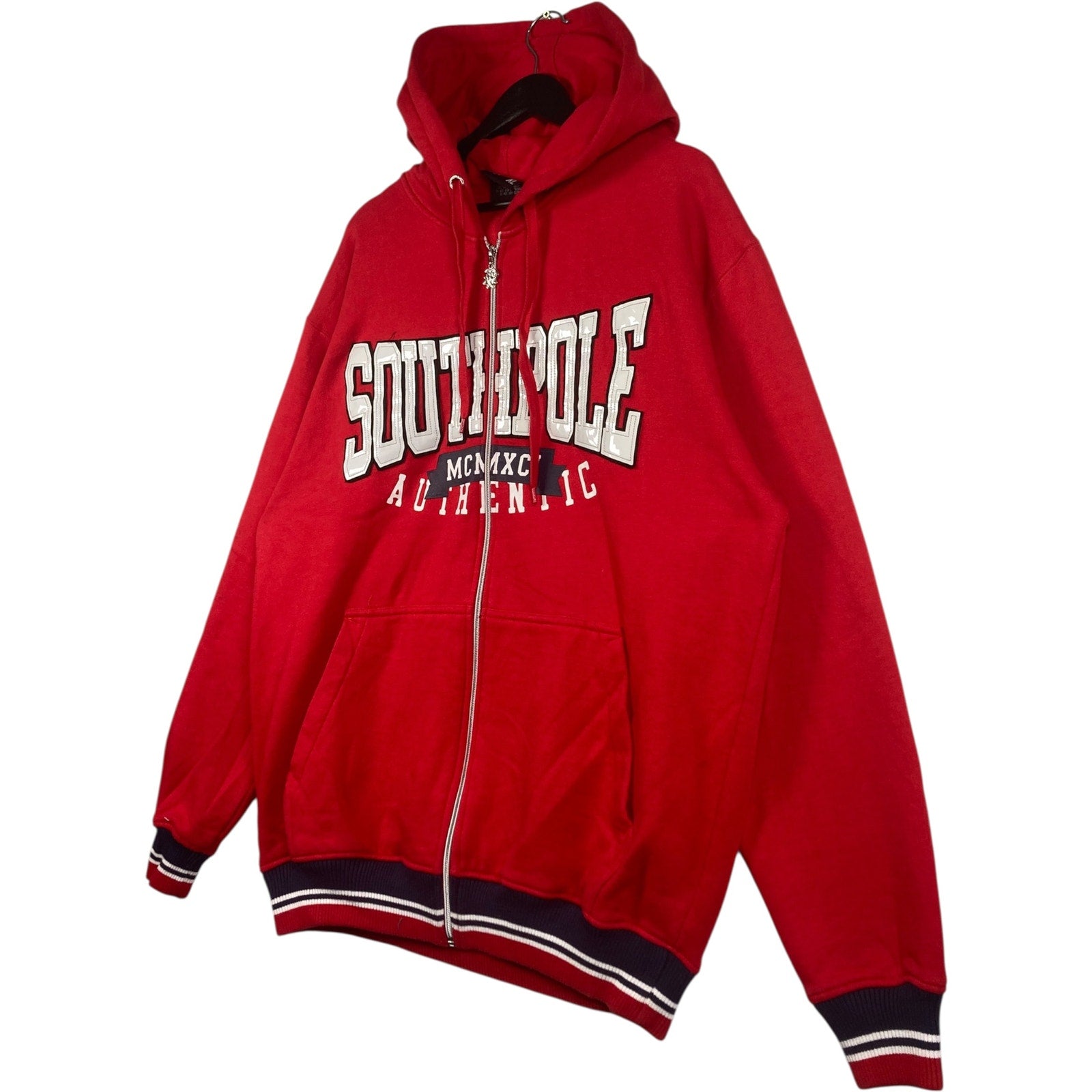 Vintage Southpole Spellout Full Zip Hoodie