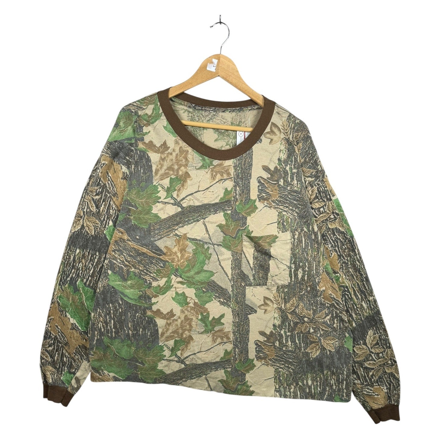 Vintage Camo Leaf Over All Graphic Crewneck