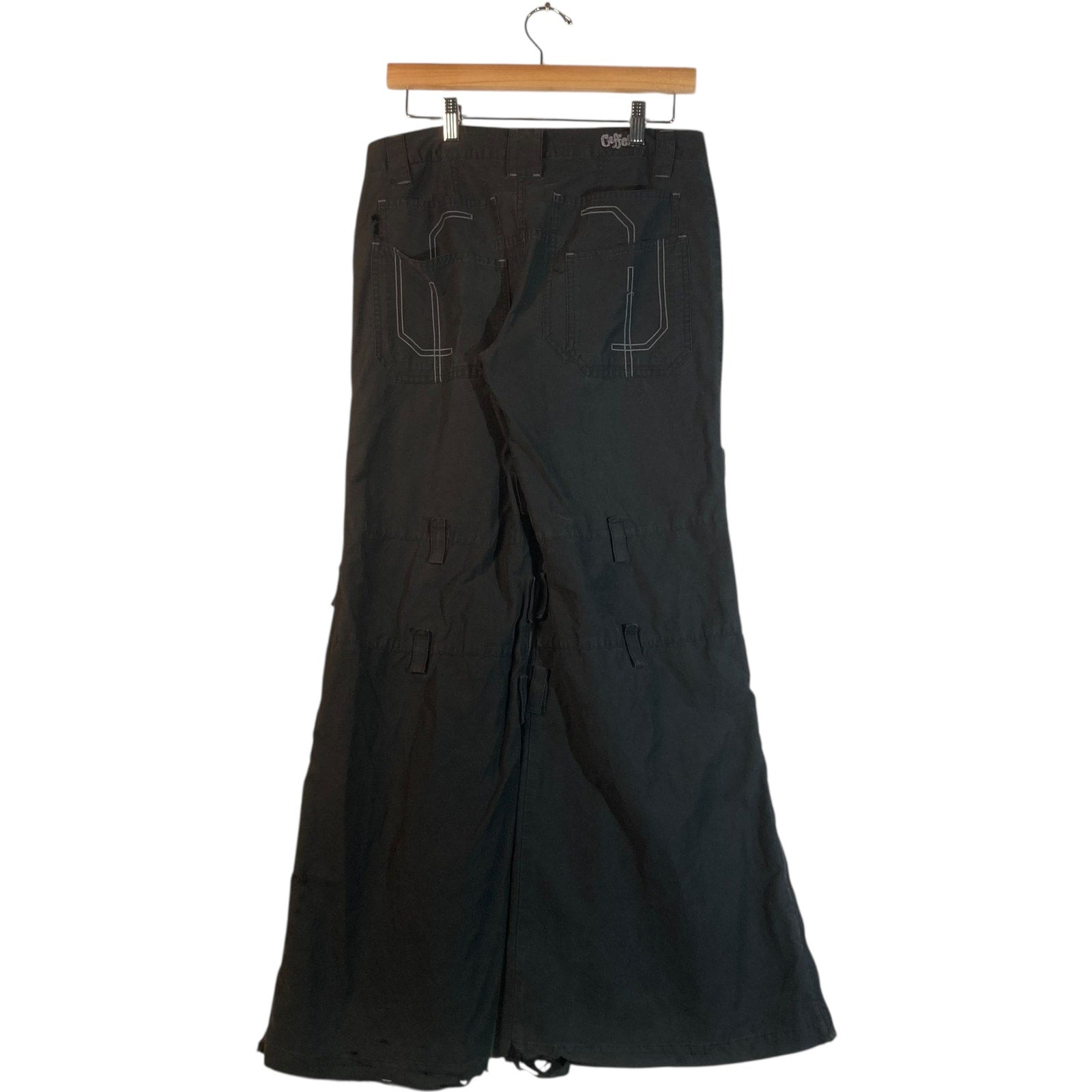 Vintage Caffeins Side Zip Wide Leg Rave Pants 31x32
