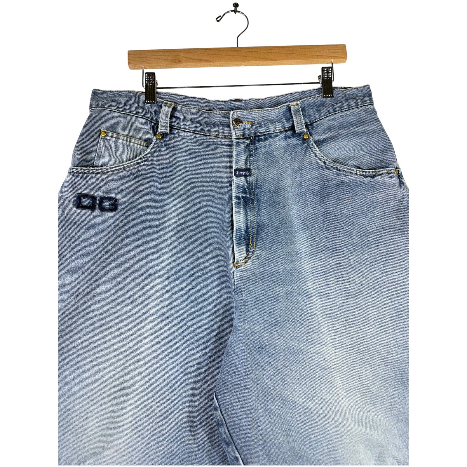 Vintage Delgrifo Italy Denim Carpenter Shorts 35