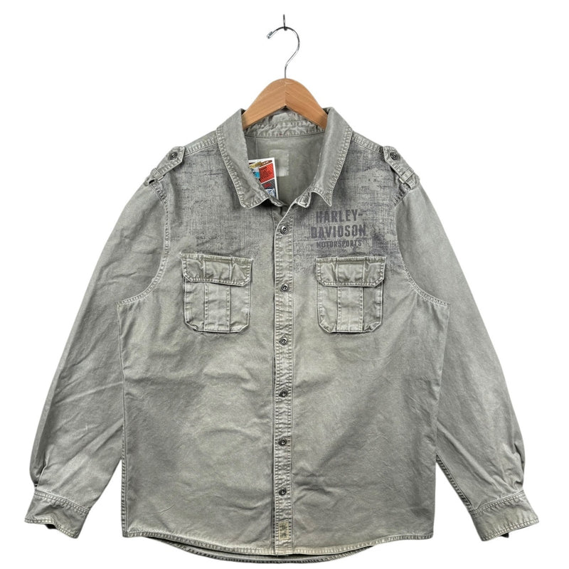 Vintage Harley Davidson Button Down Long Sleeve