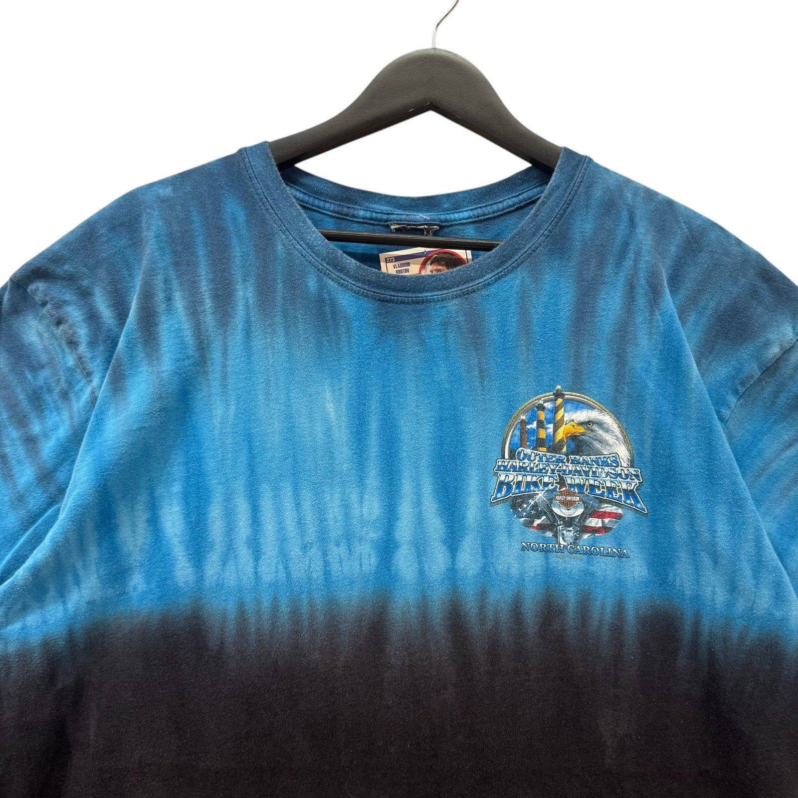 Vintage Harley Davidson Of Outer Banks Bike Week Tie Dye Tee