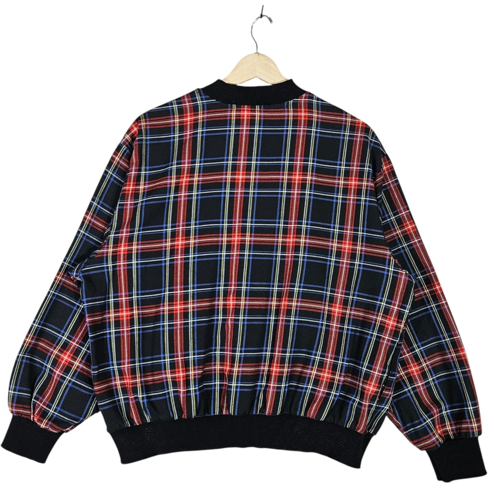 Vintage Katie Brooke Plaid Bomber Jacket
