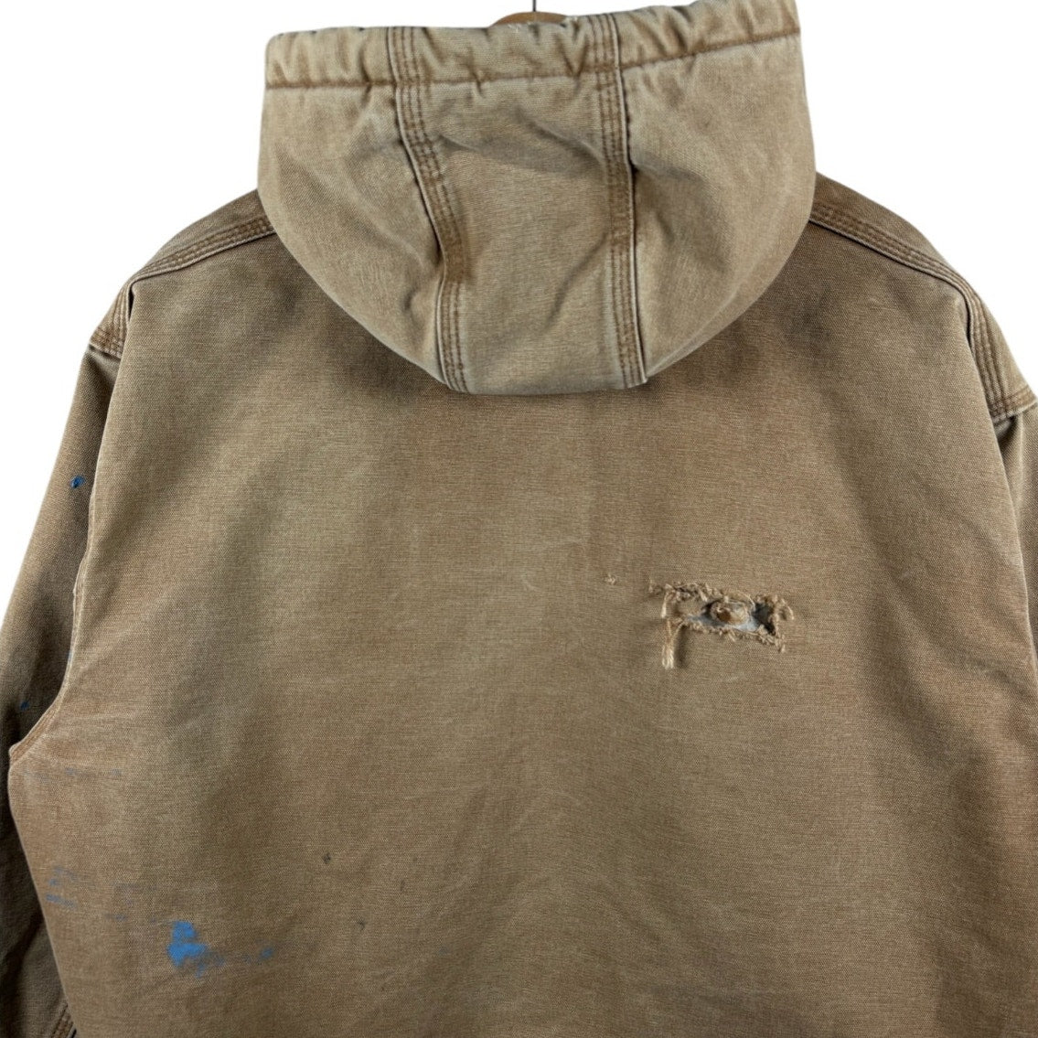 Vintage Carhartt Insulated Active Hoodie Full Zip Workwear Jacket