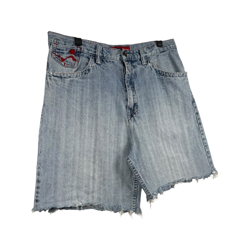 Vintage Rocawear Raw Hem Denim Shorts 34